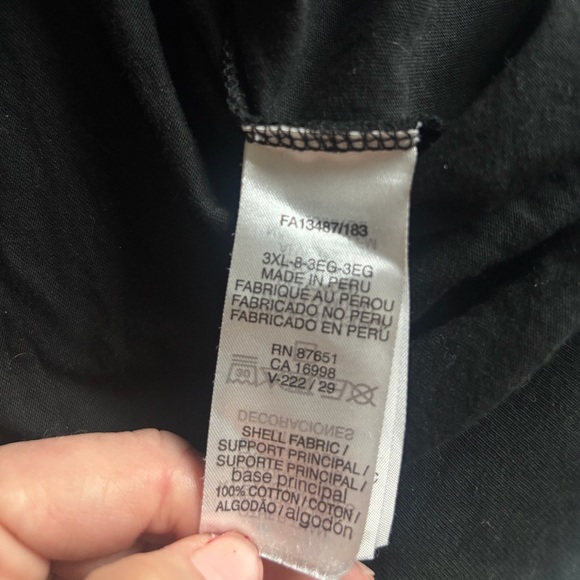 Lacoste Men's Big Fit Hooded T-Shirt long Sleeve Black 3XL - Picture 6 of 7